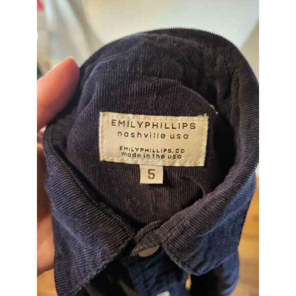 Womens Emily Phillips Blue Roll Tab Shift Shirt Dress 5 US/10-12‎ * - Picture 4 of 4